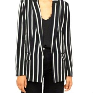 Zara Trf Collection Striped Blazer